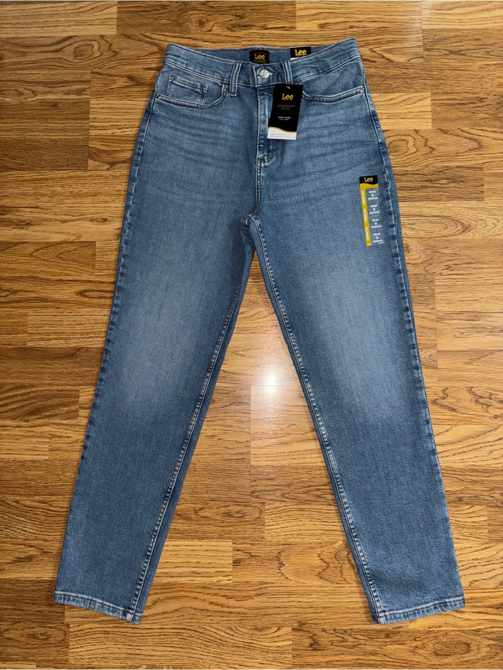 Lee Legendary Style High Rise Mom Jeans Women’s Size 8 Medium Blue Stretch NWT